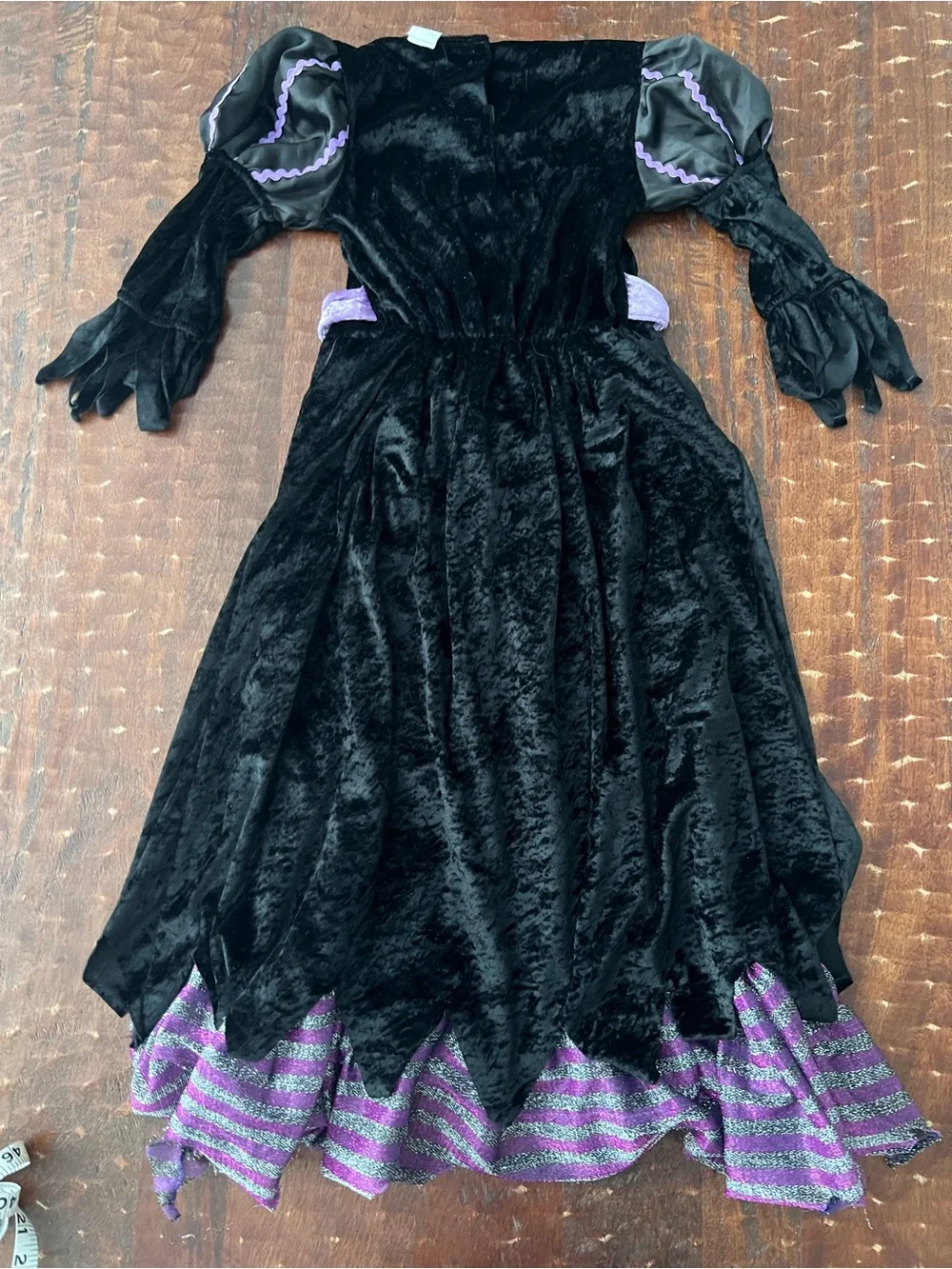 Kids Black and Purple Witch Costume Dress size 7/8